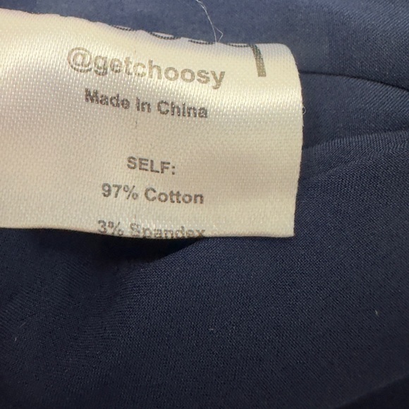 Elegant Cropped Wrap Navy&White Polka Dot Blouse Puff Elbow Length Sleeves M NWT - Picture 9 of 11